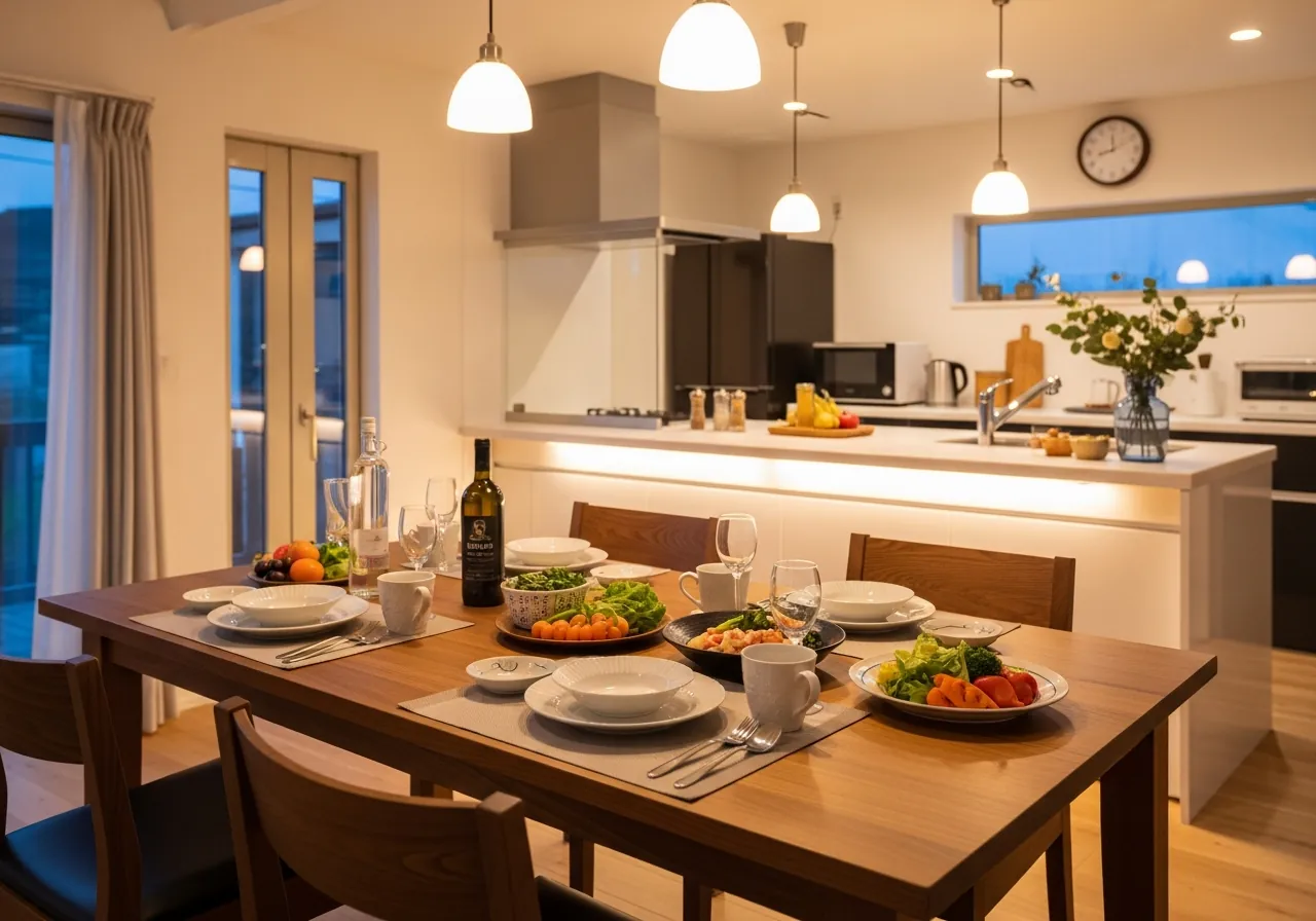 リビングでくつろぐ